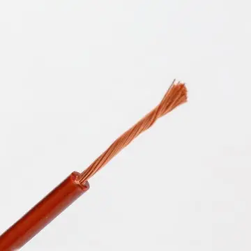 60227 IEC 08 RV-90°C Single-core non-sheathed cable with flexible conductor for internal wiring for a conductor temperature of 90 °C.